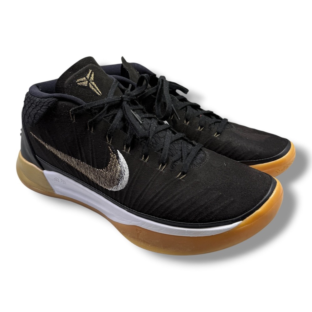 Nike Kobe AD Black Gum Gold Silver 922482-009 Mens 10.5 Basketball Shoes